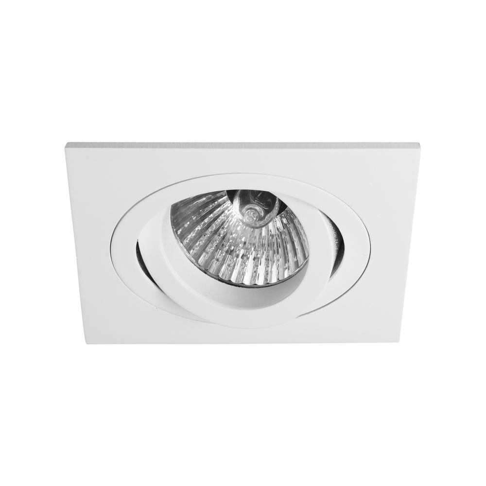 Photos - Chandelier / Lamp Astro Taro Square Adjustable Fire Rated Matt White GU10 Downlight 1240030 