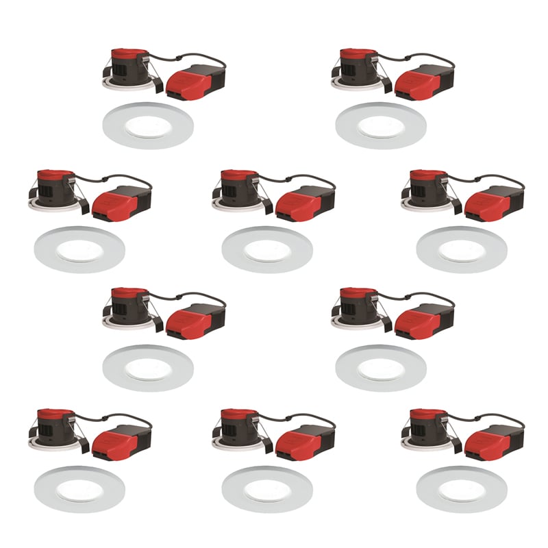 Ansell Prism Pro CCT Dual Wattage LED Downlight Pack of 10