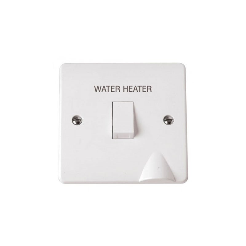 Click DP Water Heater Control Switch 20 Amp White PVC With Optional Flex  Outlet | ExpertElectrical.co.uk