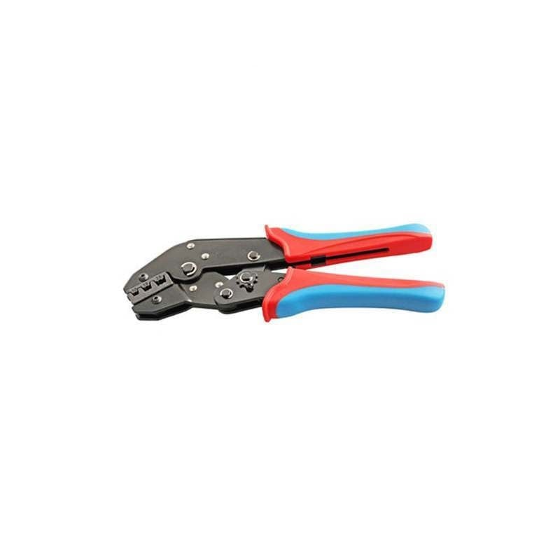 Ratchet Crimp Tool For Pre-Insulated Crimps (Red/Blue/Yellow)