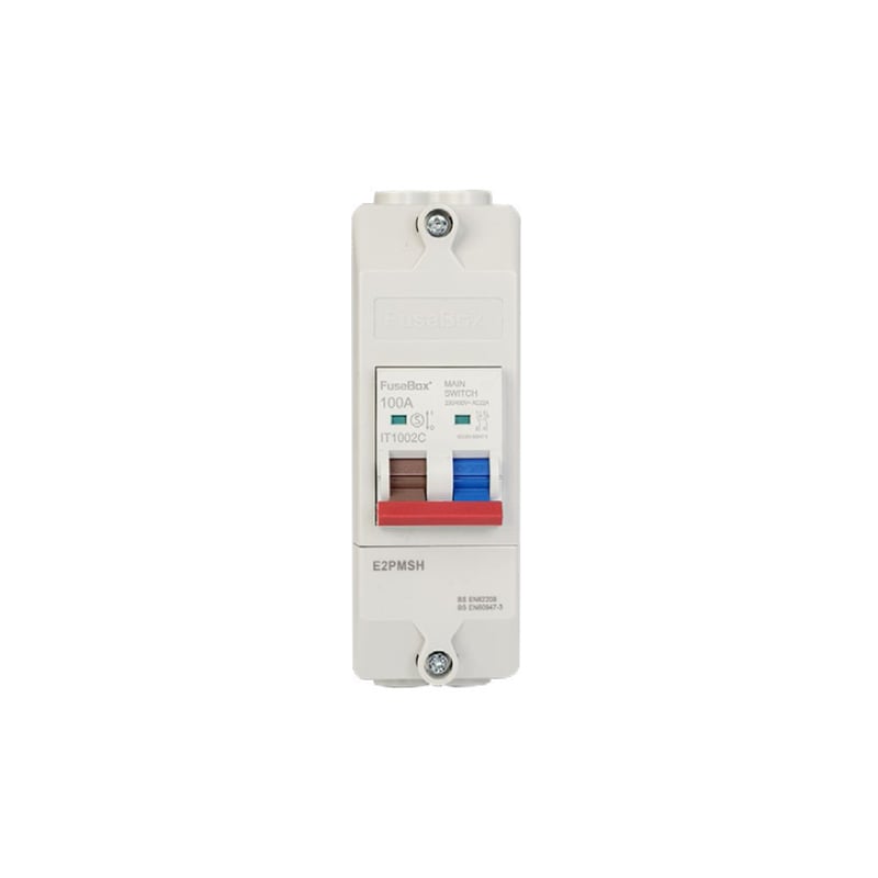 Fusebox 100A Meter Isolator Main Switch Enclosure IP20