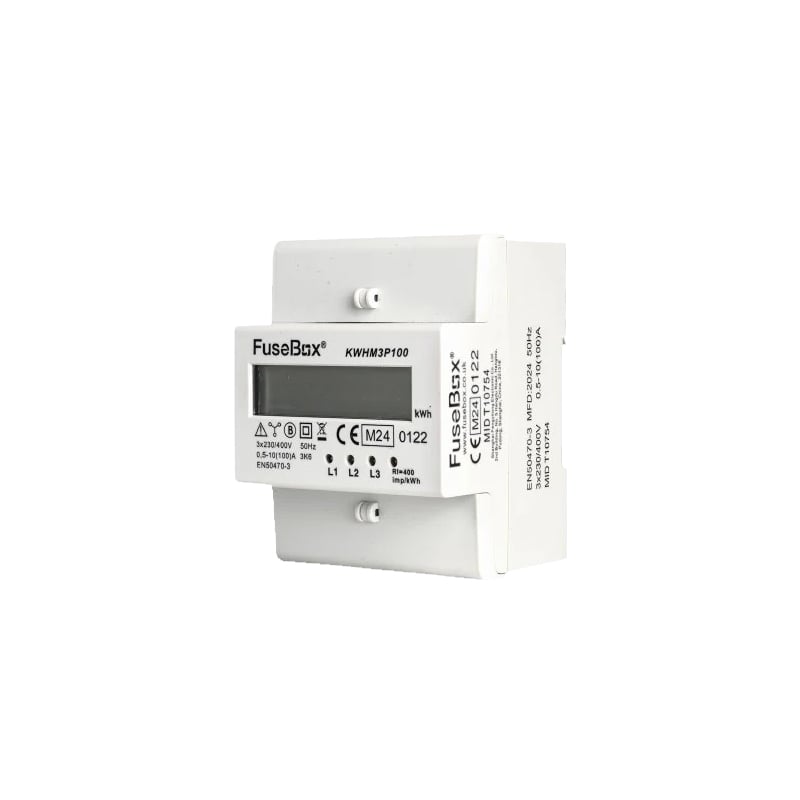 Fusebox 100A Direct Connected 3P KWH Meter