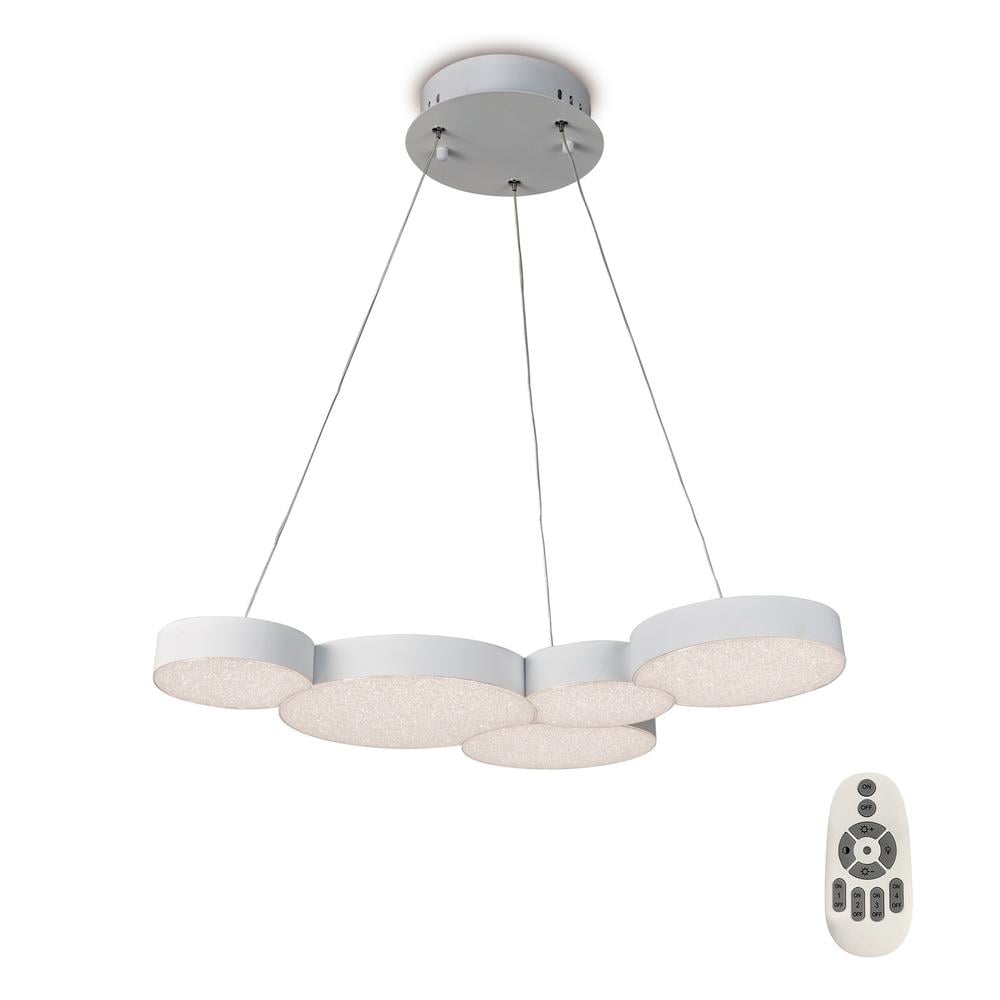 Photos - Chandelier / Lamp MANTRA Lunas Pendant 63.5cm x 46.3cm 43W LED 3000K 2120lm RF Remote Control White M5762 