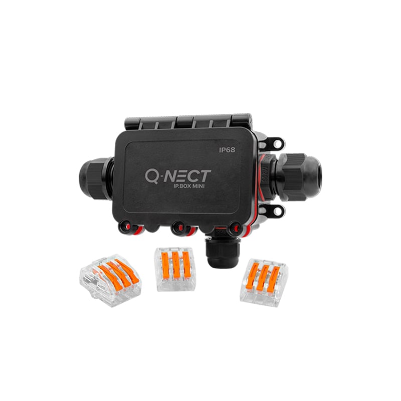 Unicrimp Q-Nect 3 Pole 3 Way 32A IP68 M16+M20 Connection Box