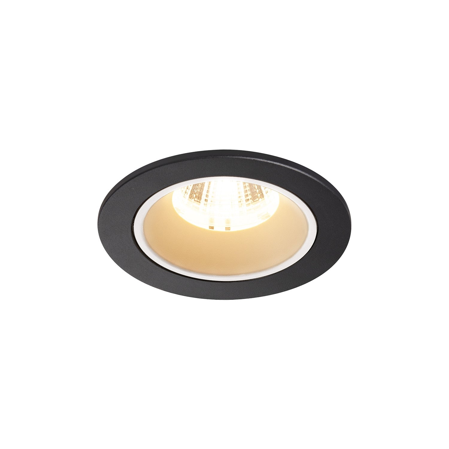 Photos - Chandelier / Lamp SLV Numinos Dl S Indoor LED Recessed Ceiling Light Black/White 2700K 55° Including Leaf Springs 1003776 