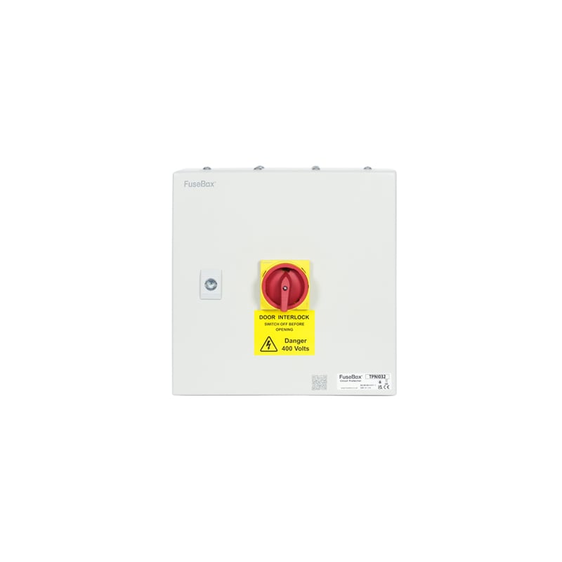 FuseBox 3P+N Fused Switch with Metal Door Interlook IP65