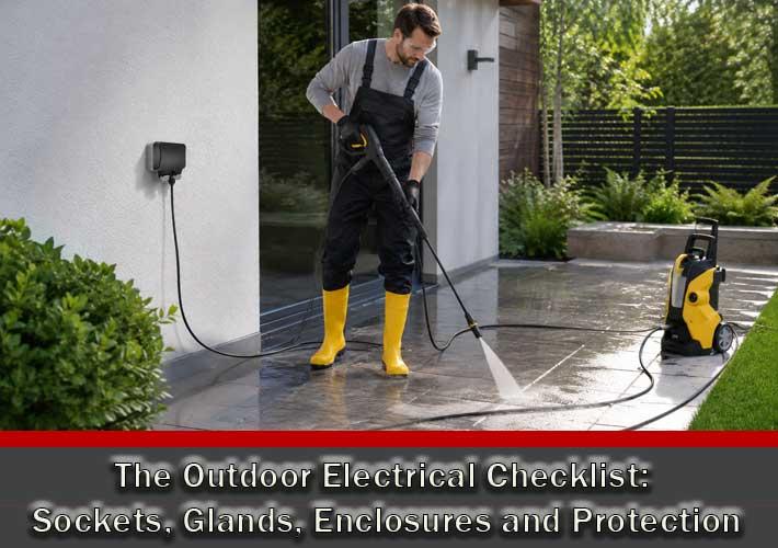 The Outdoor Electrical Checklist: Sockets, Glands, Enclosures and Protection